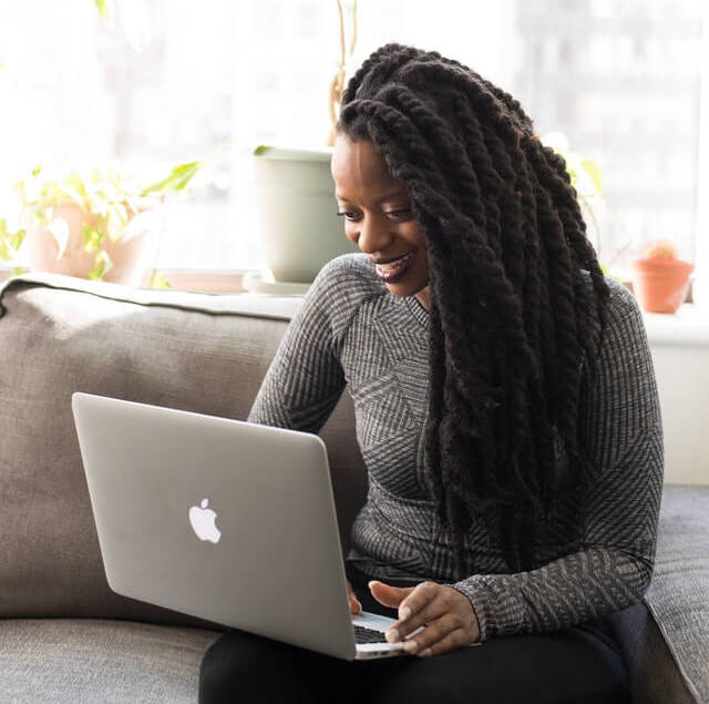 woman computer