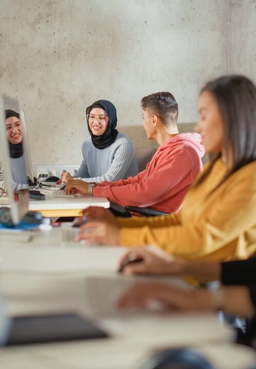students working using generative ai education
